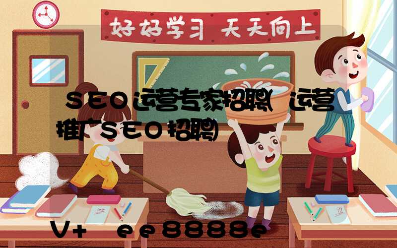 SEO运营专家招聘(运营推广SEO招聘)