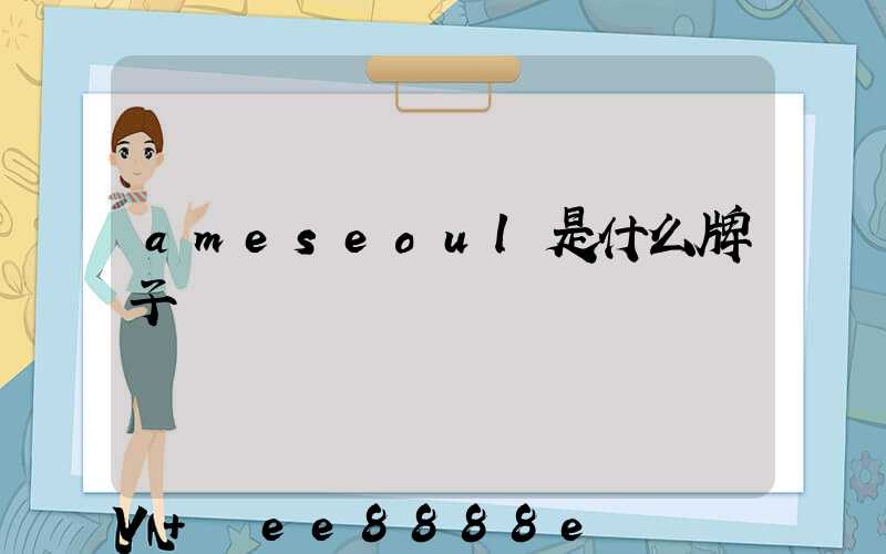 ameseoul是什么牌子