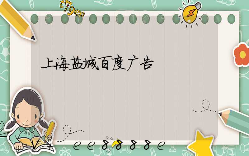 上海盐城百度广告