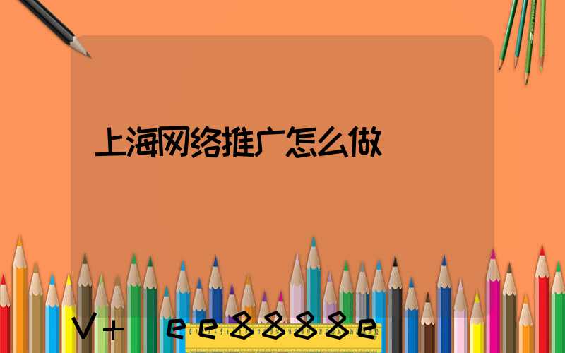 上海网络推广怎么做