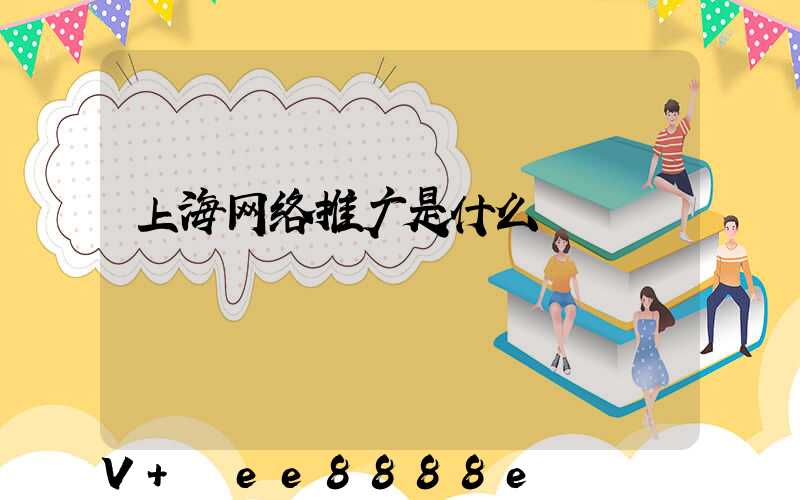 上海网络推广是什么