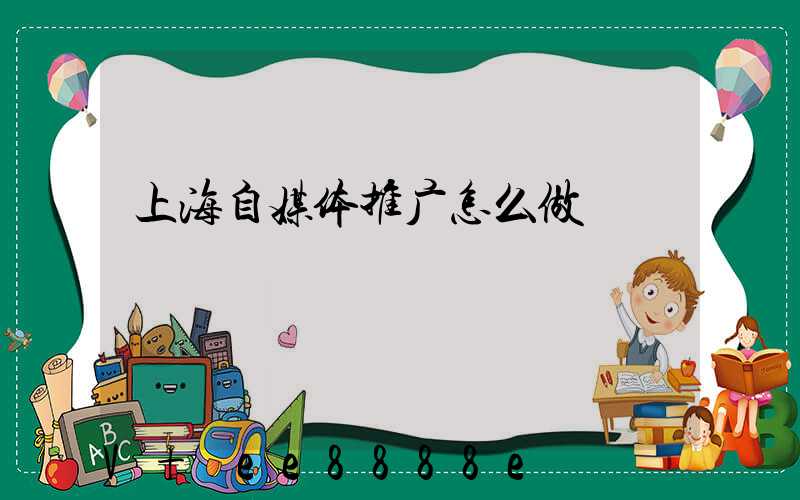 上海自媒体推广怎么做