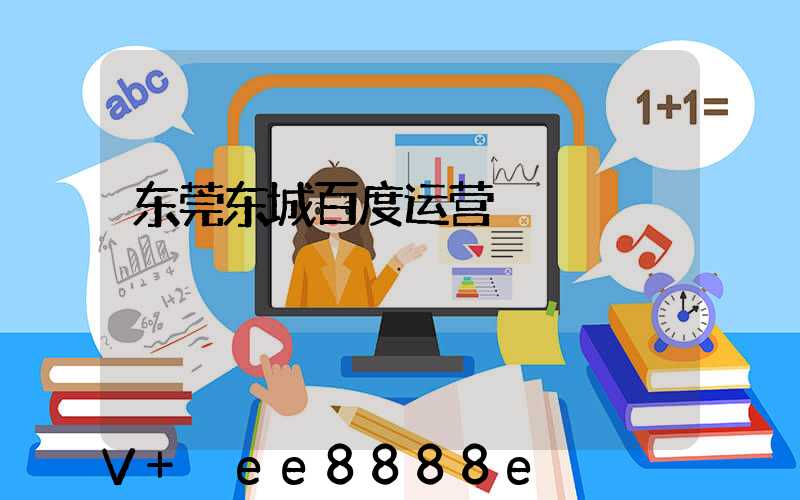 东莞东城百度运营