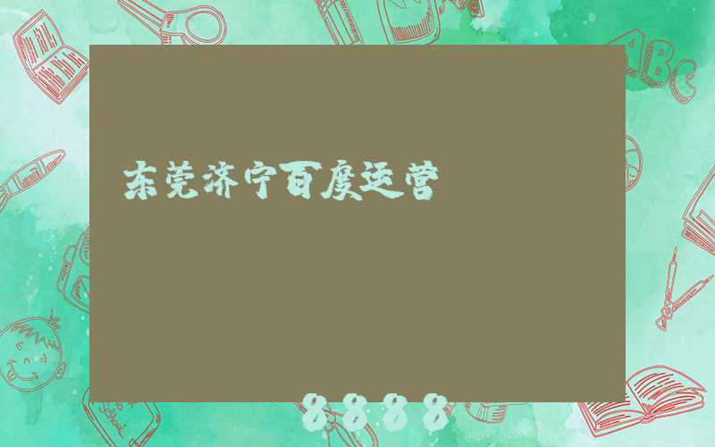东莞济宁百度运营
