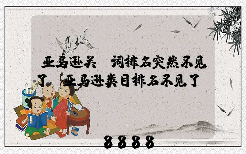 亚马逊关键词排名突然不见了(亚马逊类目排名不见了)