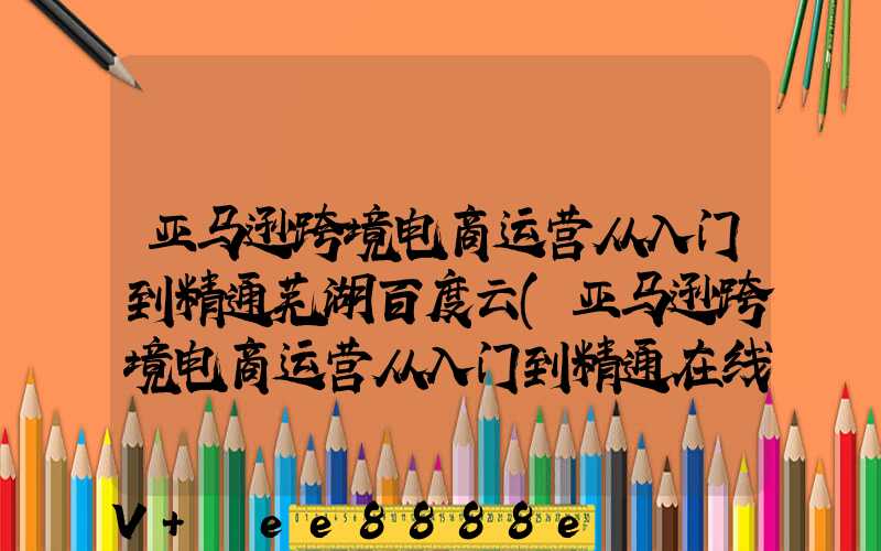 亚马逊跨境电商运营从入门到精通芜湖百度云(亚马逊跨境电商运营从入门到精通在线阅读)