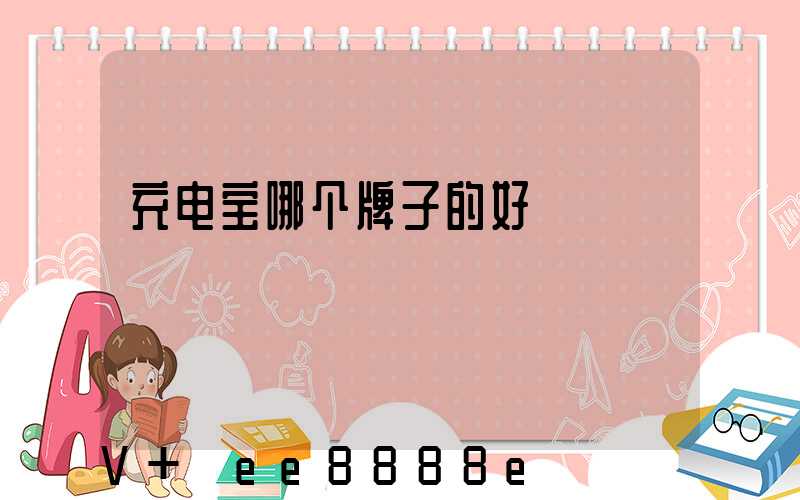 充电宝哪个牌子的好