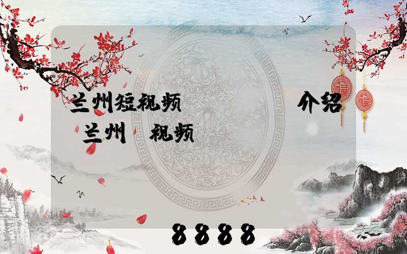 兰州短视频seoai介绍(兰州_视频)