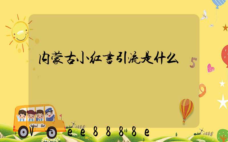 内蒙古小红书引流是什么