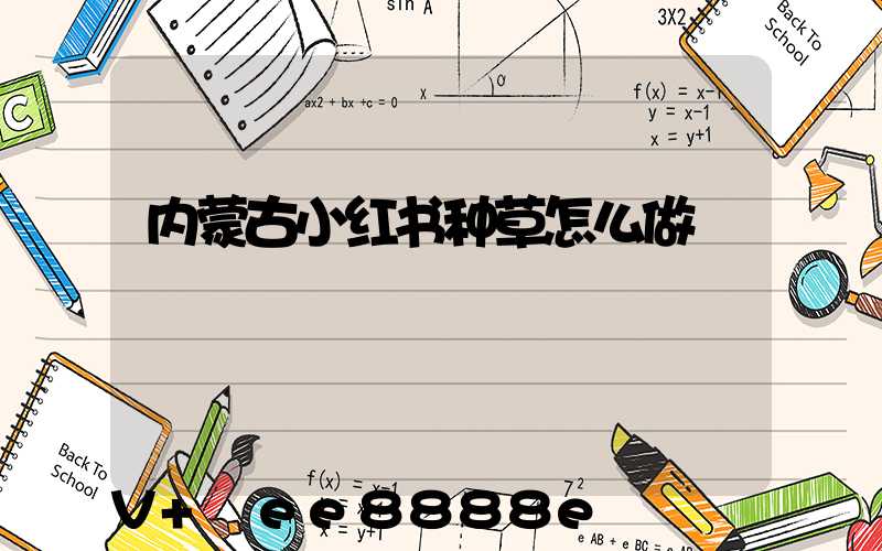 内蒙古小红书种草怎么做