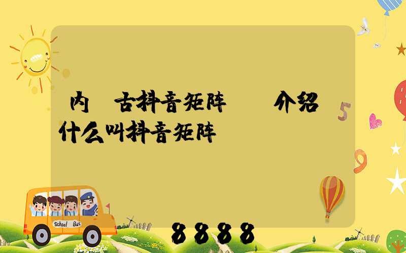 内蒙古抖音矩阵ai介绍(什么叫抖音矩阵)