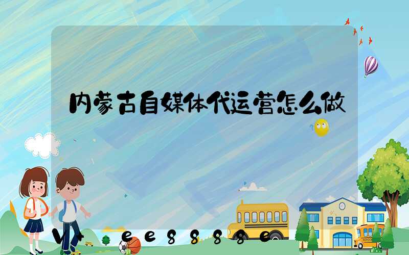 内蒙古自媒体代运营怎么做