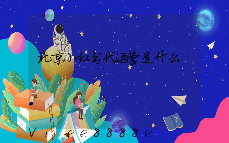 北京小红书代运营是什么