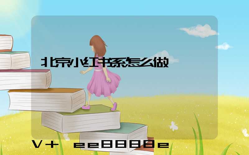 北京小红书系怎么做