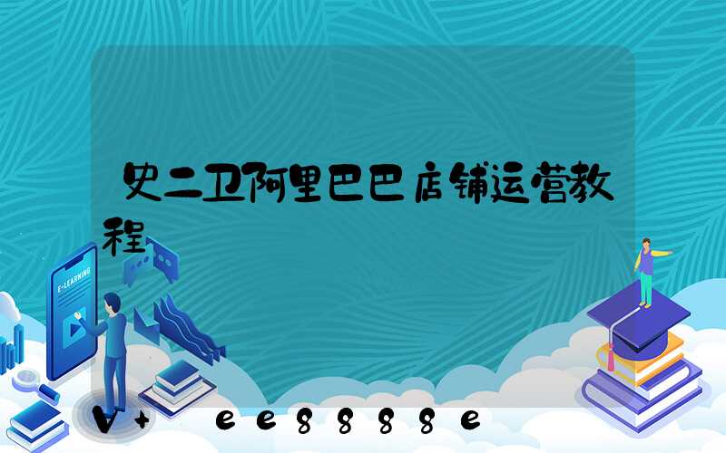史二卫阿里巴巴店铺运营教程