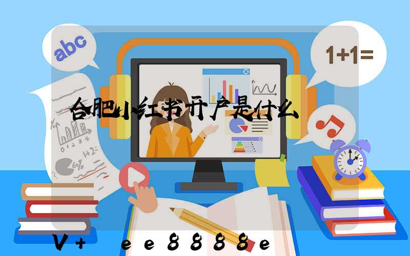 合肥小红书开户是什么