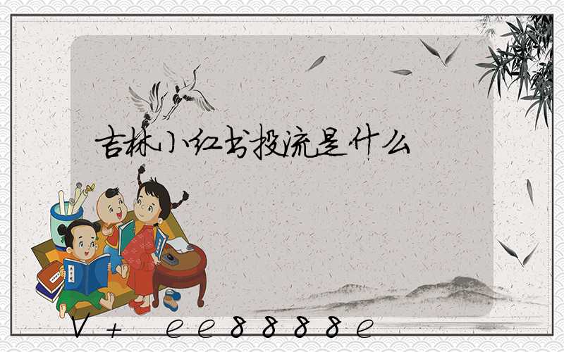 吉林小红书投流是什么