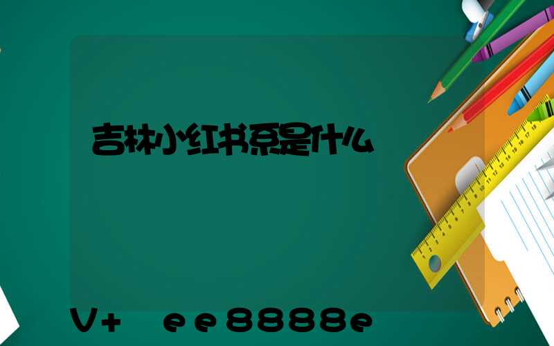 吉林小红书系是什么