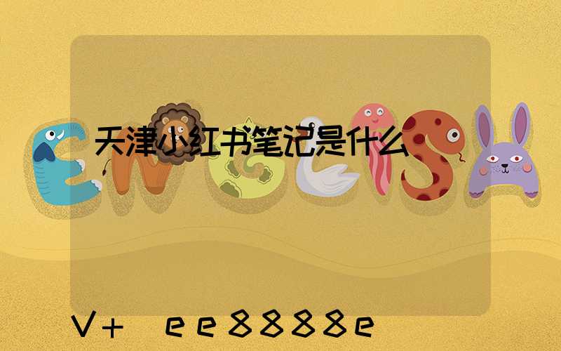 天津小红书笔记是什么