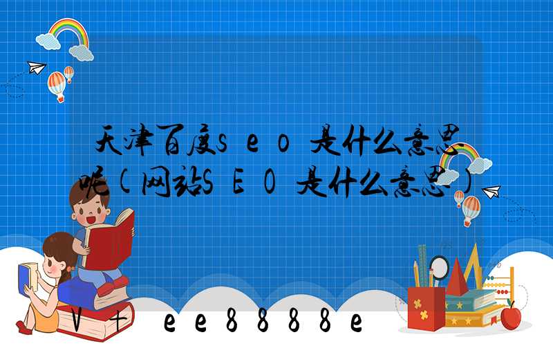 天津百度seo是什么意思呢(网站SEO是什么意思)
