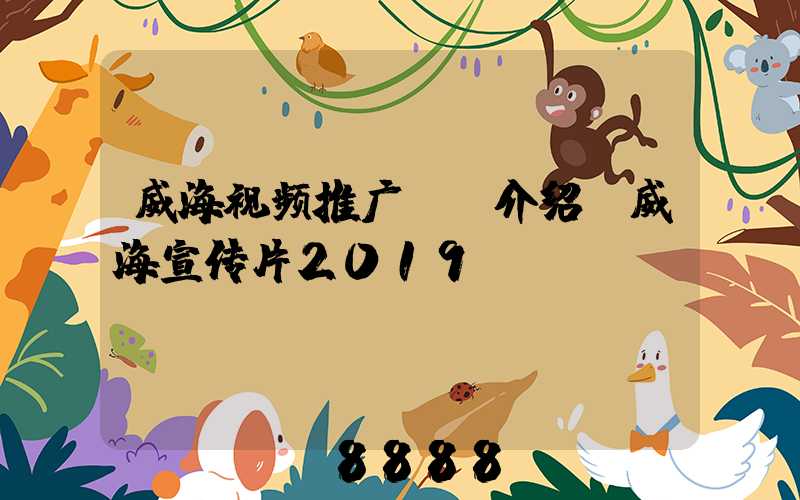 威海视频推广ai介绍(威海宣传片2019)