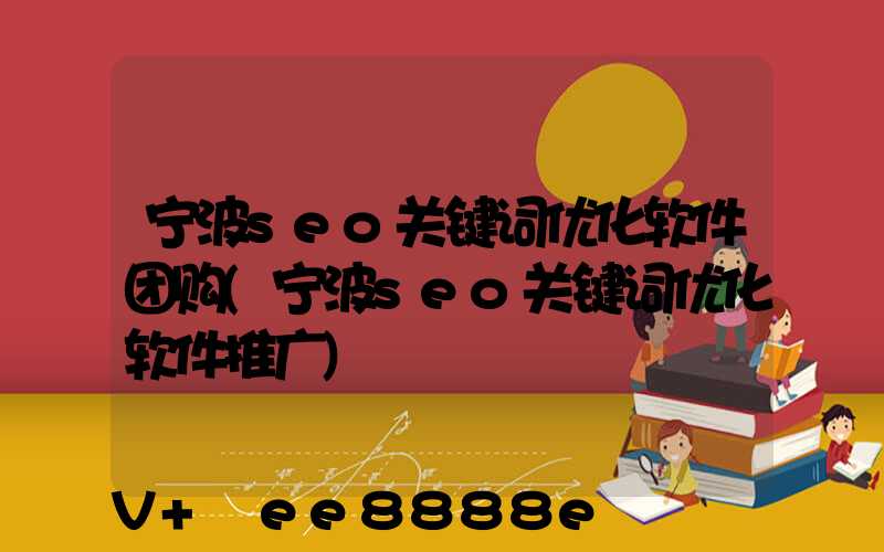 宁波seo关键词优化软件团购(宁波seo关键词优化软件推广)