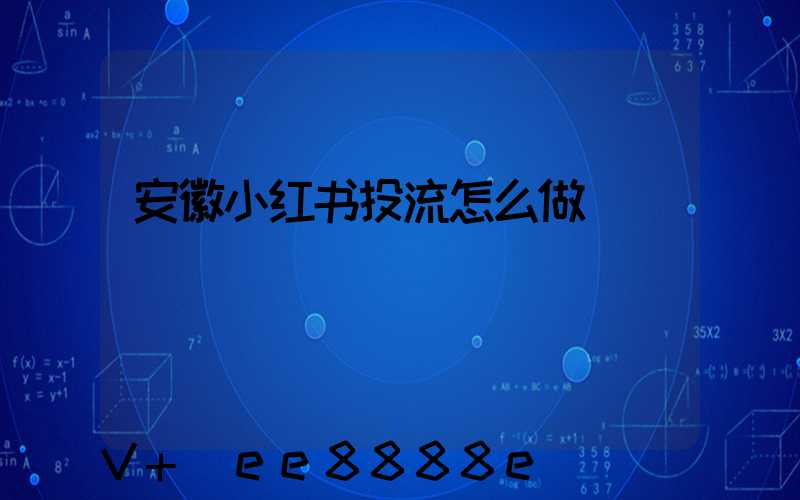 安徽小红书投流怎么做
