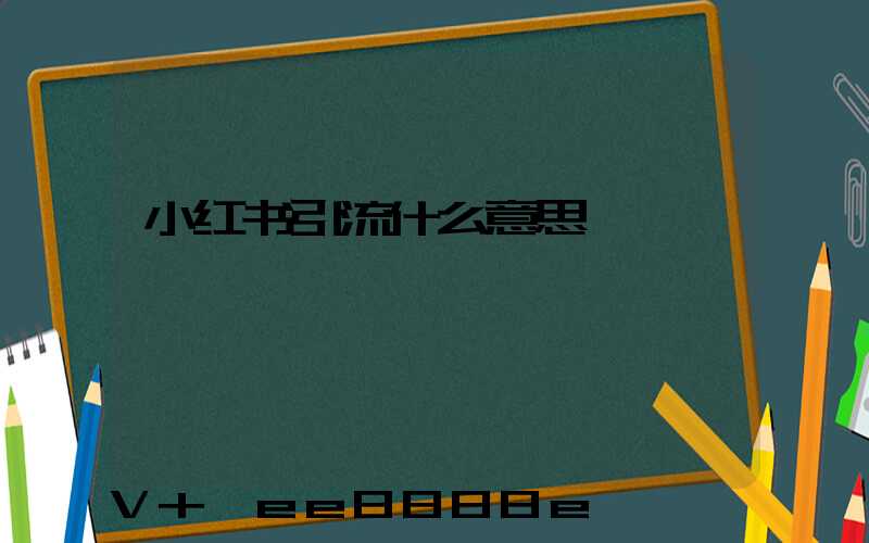 小红书引流什么意思