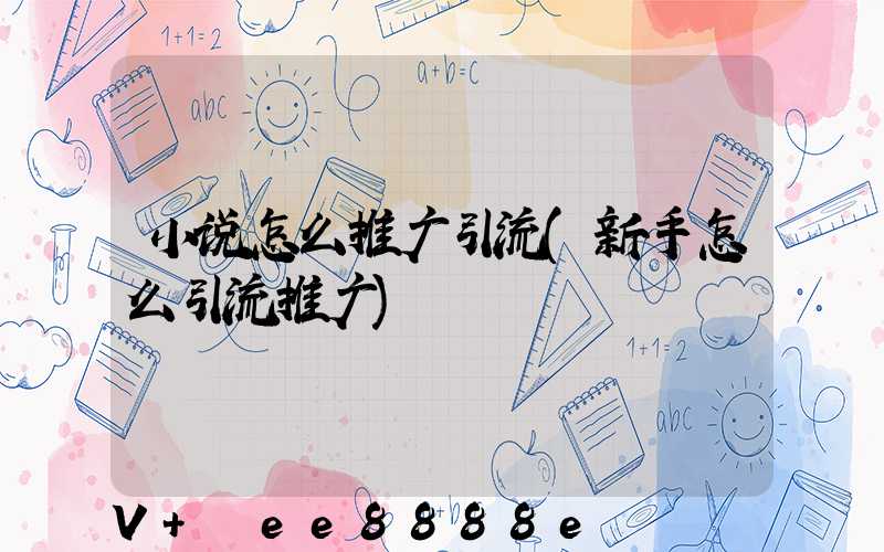 小说怎么推广引流(新手怎么引流推广)