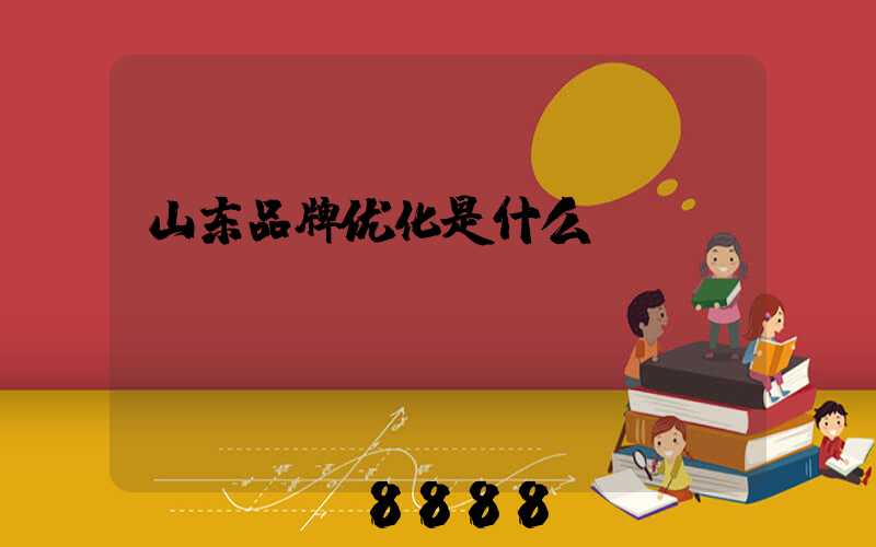 山东品牌优化是什么
