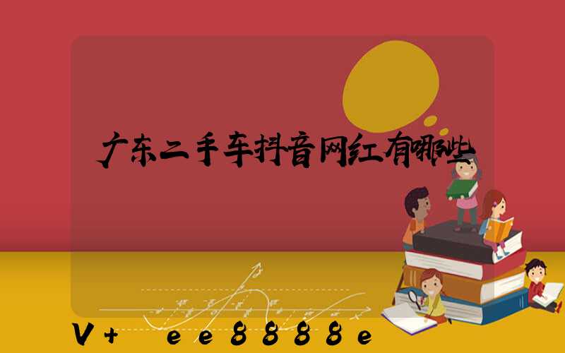 广东二手车抖音网红有哪些
