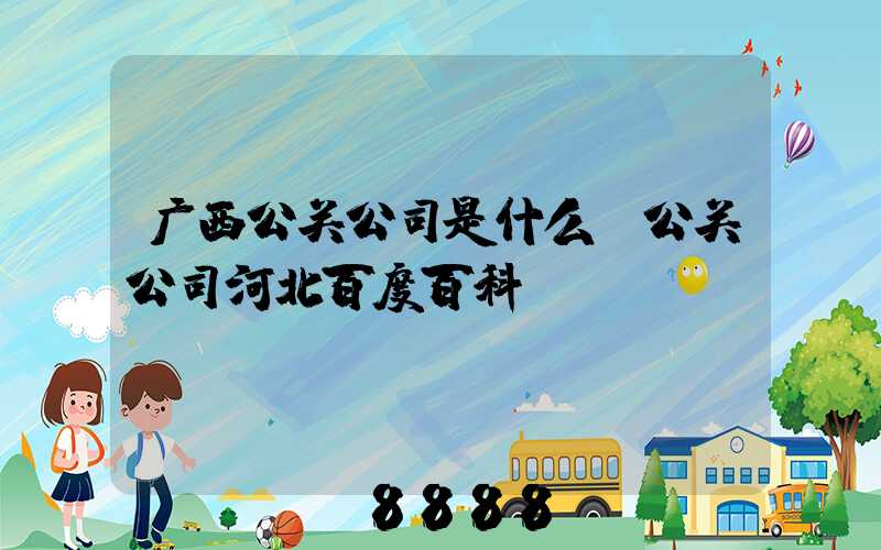 广西公关公司是什么(公关公司河北百度百科)