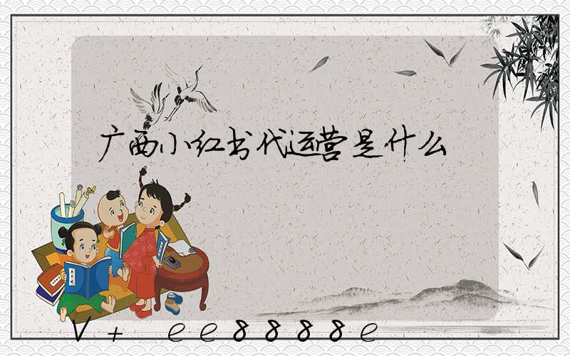 广西小红书代运营是什么