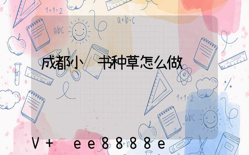 成都小红书种草怎么做