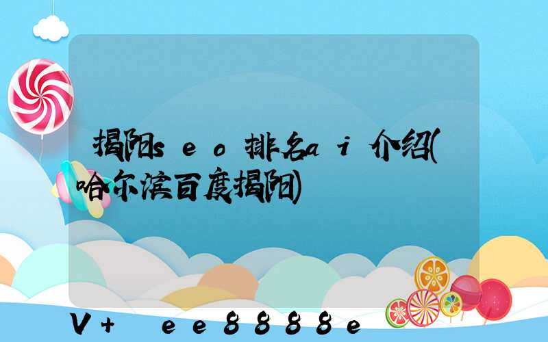 揭阳seo排名ai介绍(哈尔滨百度揭阳)