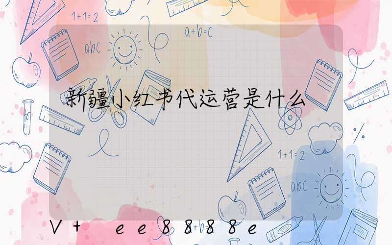 新疆小红书代运营是什么