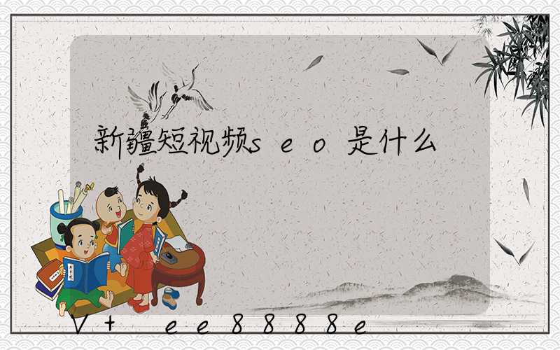 新疆短视频seo是什么