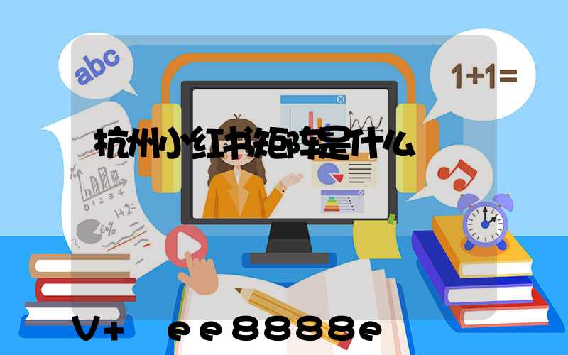 杭州小红书矩阵是什么