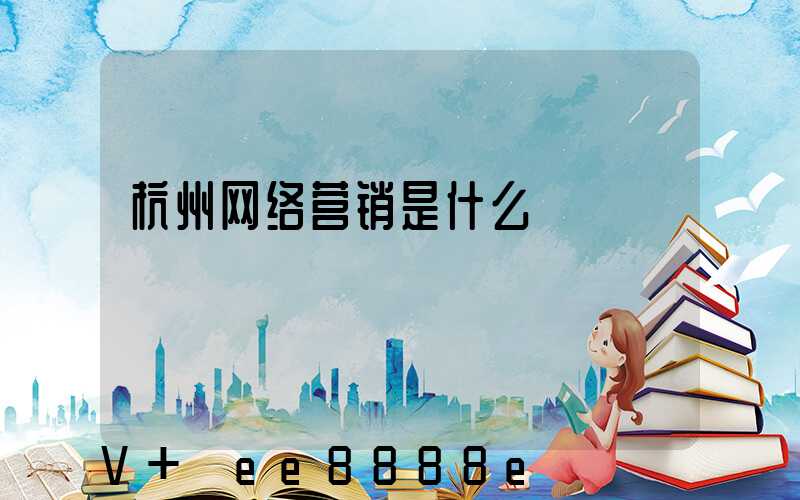 杭州网络营销是什么
