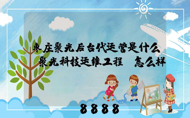 枣庄聚光后台代运营是什么(聚光科技运维工程师怎么样)