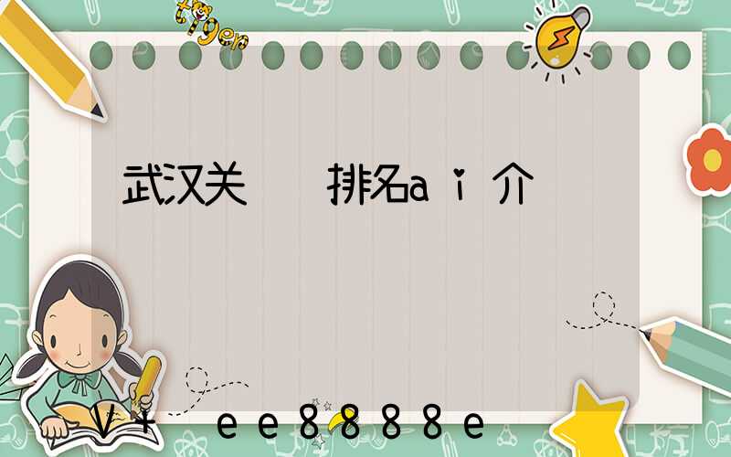 武汉关键词排名ai介绍