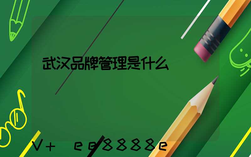 武汉品牌管理是什么