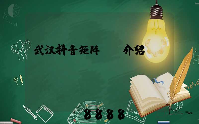 武汉抖音矩阵ai介绍