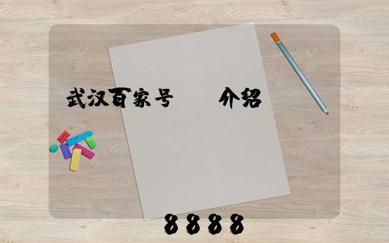武汉百家号ai介绍