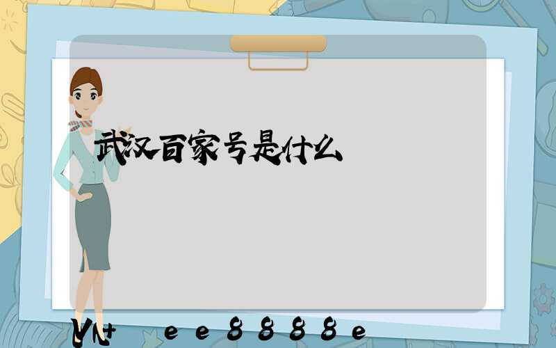 武汉百家号是什么