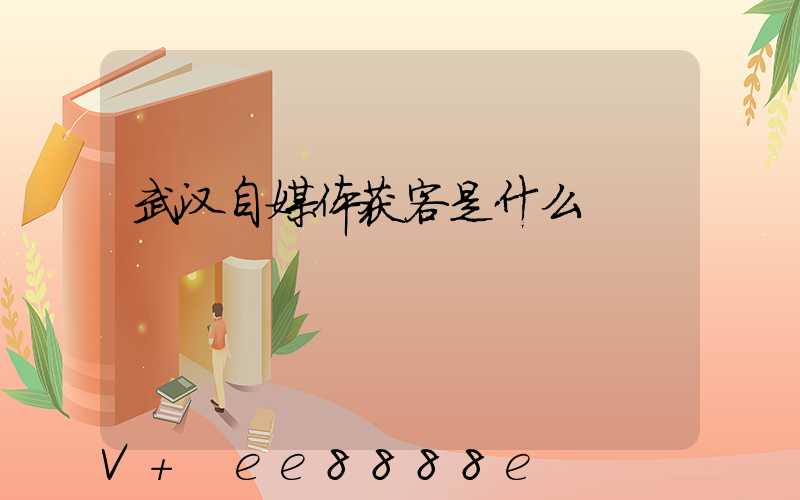 武汉自媒体获客是什么
