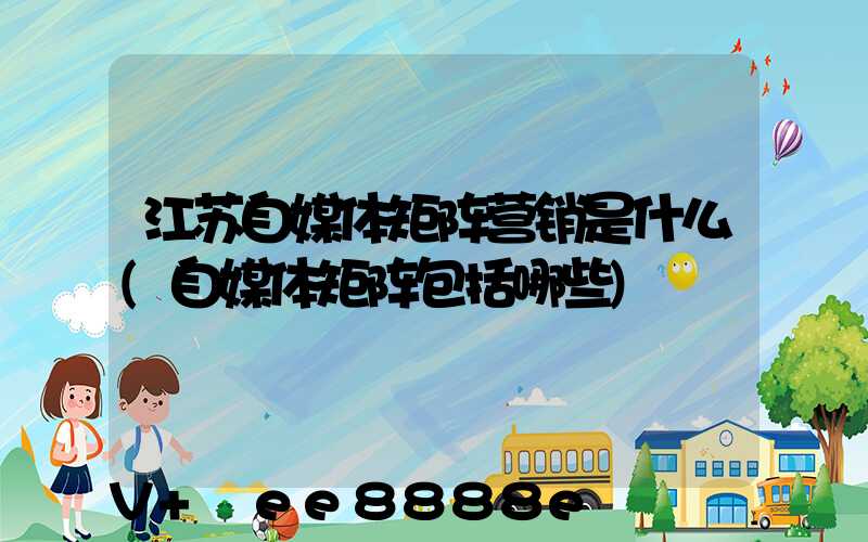 江苏自媒体矩阵营销是什么(自媒体矩阵包括哪些)
