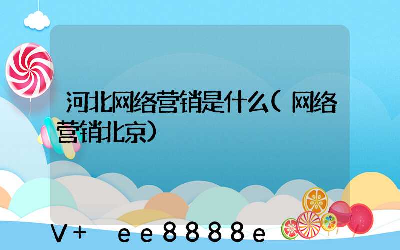 河北网络营销是什么(网络营销北京)