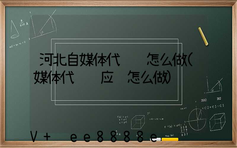 河北自媒体代运营怎么做(媒体代运营应该怎么做)