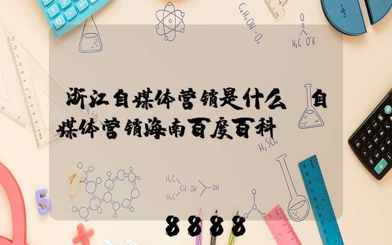 浙江自媒体营销是什么(自媒体营销海南百度百科)